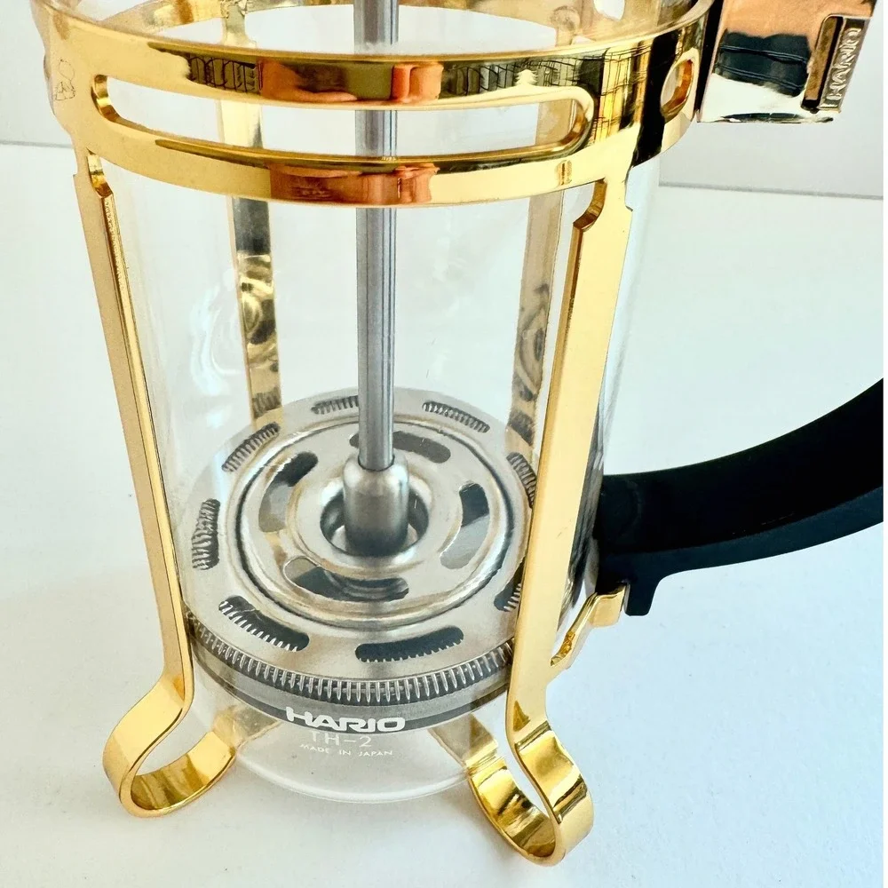 Hario TH-2 Gold French Press Coffee Maker 2 Cup Made in Japan‎ Glass